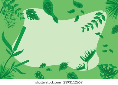 vector colorful leaves background with random layout