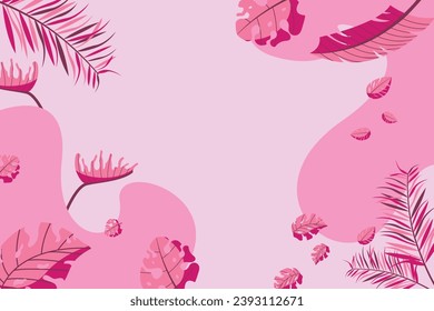 vector colorful leaves background with random layout