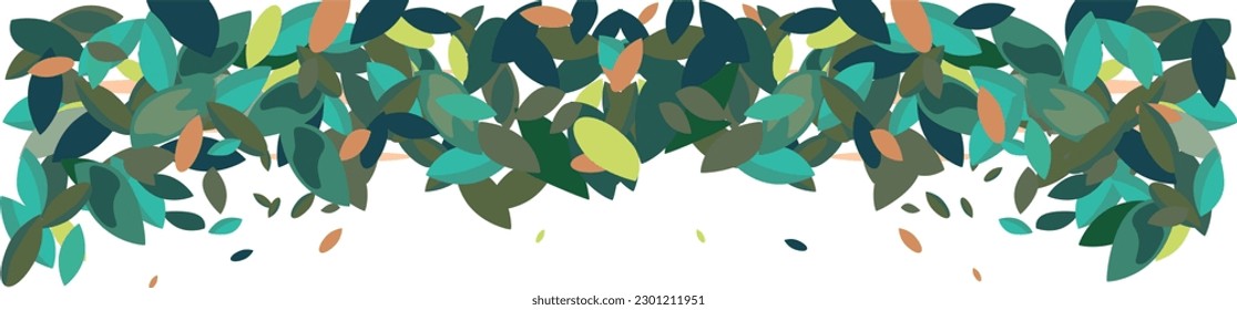 Hojas coloridas del vector - Marco