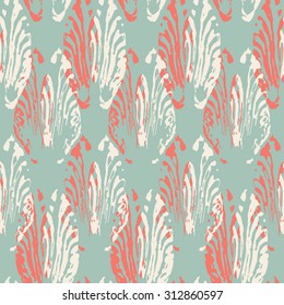 vector colorful leaves seamless pattern. It can be used for fabric design, wrapping paper, wallpaper, cover, card.