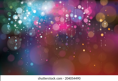 Vector colorful lights background.