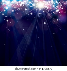 Vector colorful  lights background.