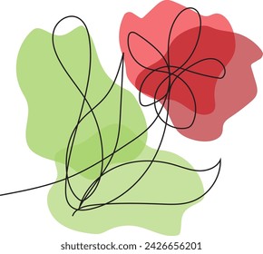 Vector colorido diseño de arte de línea . Diseño abstracto.