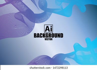Vector colorful line background. Eps10