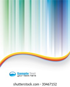 VECTOR Colorful Lines Background for Business Brochure or Flyers