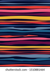 Vector Colorful Lines Background, Cover Template