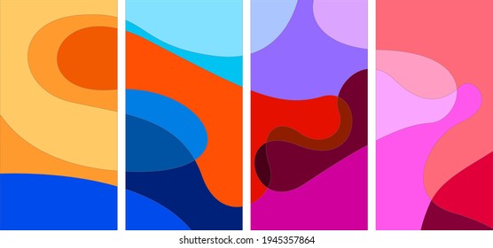 Vector colorful liquid abstract background pattern