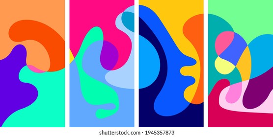 Vector colorful liquid abstract background pattern