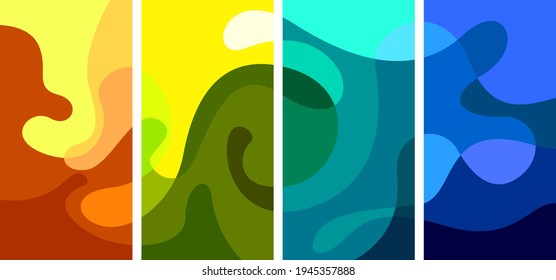 Vector colorful liquid abstract background pattern