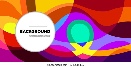 Vector colorful liquid abstract background pattern