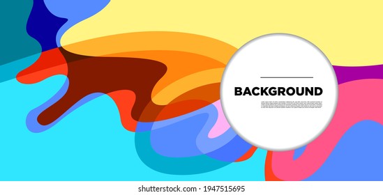 Vector colorful liquid abstract background pattern