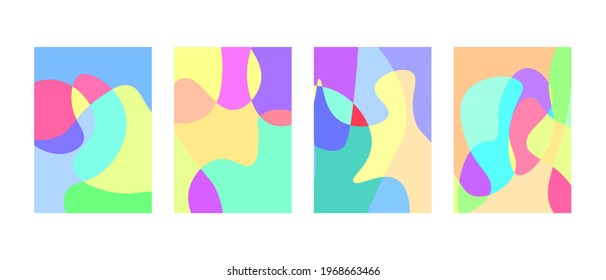 Vector colorful liquid abstract background pattern