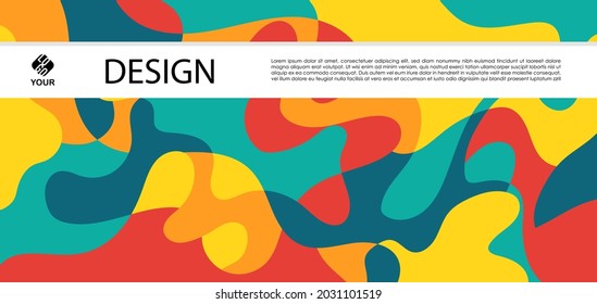 Patrón de fondo abstracto de líquido colorido vector para afiche, banner, impresión, tela e historia de medios sociales