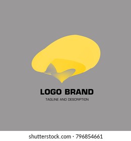 Vector colorful liquid abstract logo design