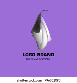 Vector colorful liquid abstract logo design