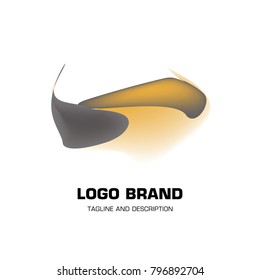 Vector colorful liquid abstract logo design