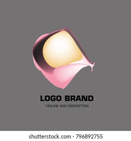 Vector colorful liquid abstract logo design