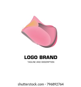Vector colorful liquid abstract logo design