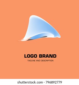 Vector colorful liquid abstract logo design