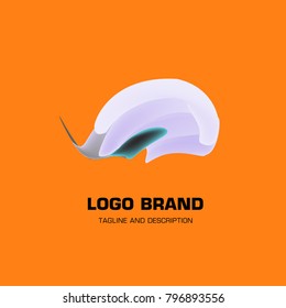 Vector colorful liquid abstract logo design