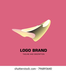Vector colorful liquid abstract logo design