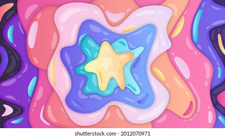 Diseño de fondo de gradiente abstracto del líquido líquido colorido vectorial.