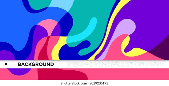 Vector colorful liquid and fluid abstract background