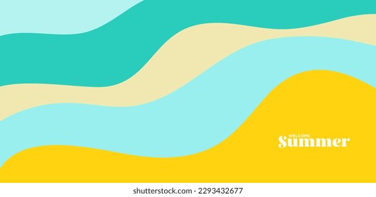 Vector Colorful liquid and fluid background for summer collection