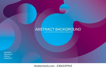 Vector Colorful liquid and fluid background with blue and purple gradient color. Vector eps10