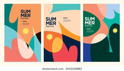 Vector Colorful liquid and fluid background for summer collection	