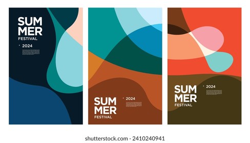 Vector Colorful liquid and fluid background for summer collection	