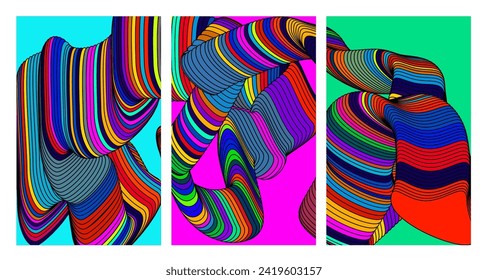 Vector Colorful liquid and fluid background for summer collection 2024
