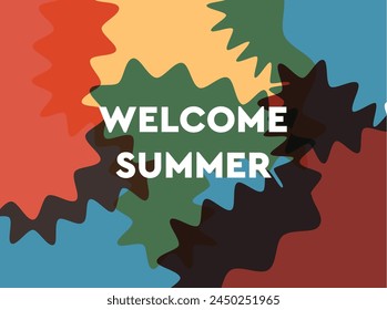 Vector Colorful liquid and fluid background for summer collection Colorful Summer background layout banners design. walpaper grunge party orange