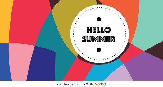 Vector Colorful liquid and fluid background for summer collection