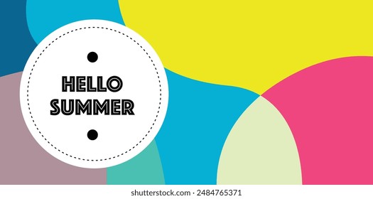 Vector Colorful liquid and fluid background for summer collection
