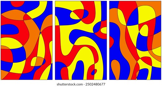 Vector colorful  liquid and fluid background pattern