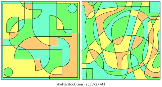 Vector Colorful liquid and fluid background for summer collection Colorful Summer background