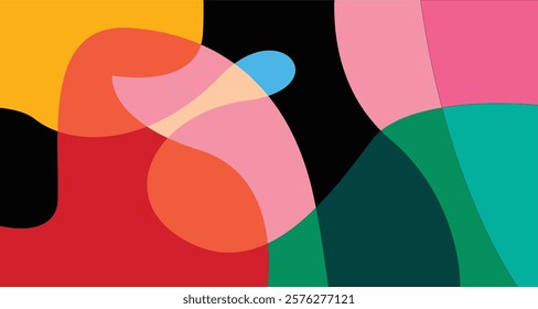 Vector Colorful liquid and fluid background for summer collection	
