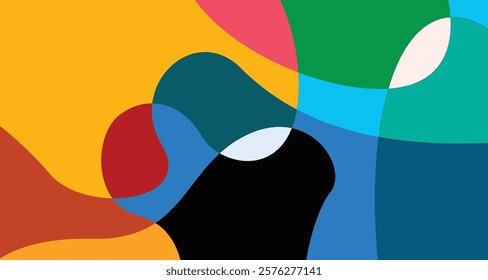 Vector Colorful liquid and fluid background for summer collection	
