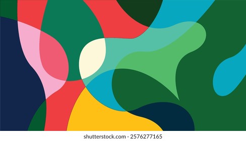Vector Colorful liquid and fluid background for summer collection	
