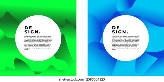 Vector Colorful liquid and fluid background for forrest collection