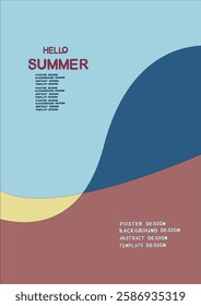 Vector Colorful liquid and fluid background for hello summer collection. welcome summer poster, banner , background design