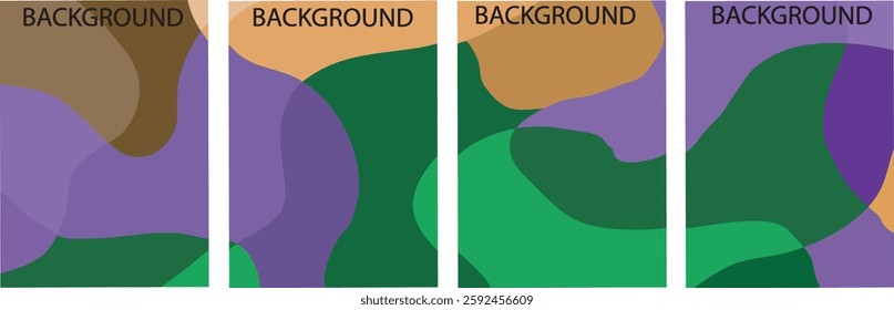 Vector Colorful liquid and fluid background story for summer collection