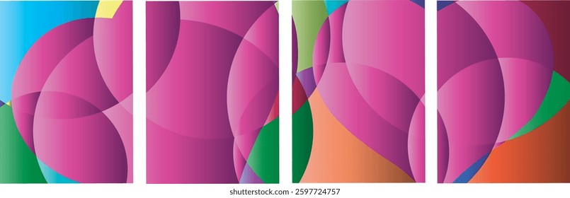 Vector Colorful liquid and fluid background story for summer collection