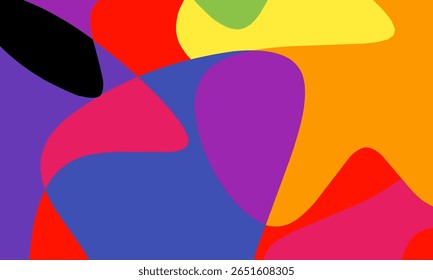 Vector Colorful liquid and fluid background for summer collection