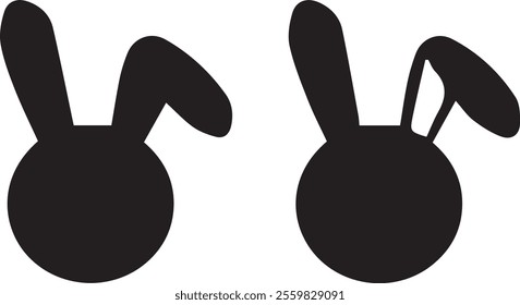 vector colorful little rabbit design illustrations