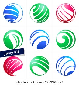 Vector Colorful Logo for Business, Technology and  Corporation.