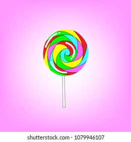Vector Colorful lollipops 