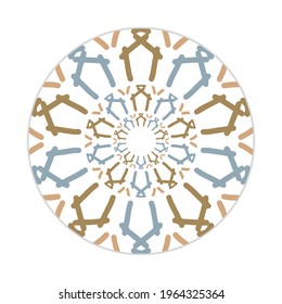 vector of colorful mandala. can be used as icon or symbol