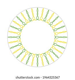 vector of colorful mandala. can be used as icon or symbol